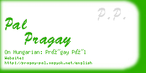 pal pragay business card